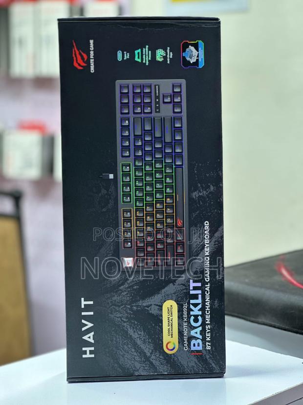 Havit 87-Keys RGB Backlit Wired Mechanical Gaming Keyboard Blue Switch