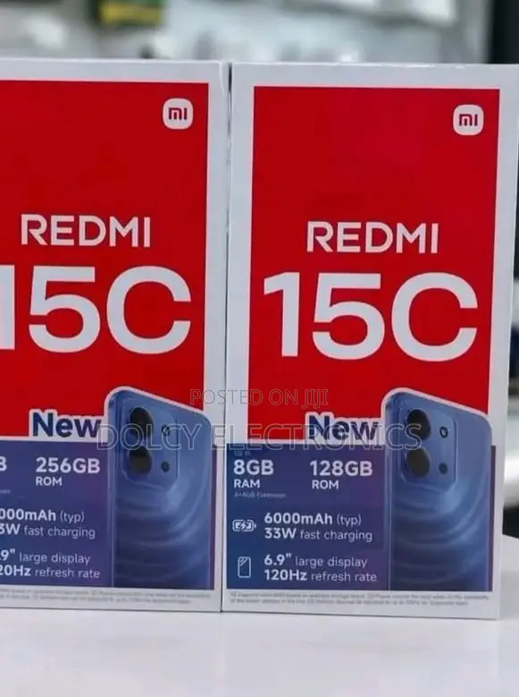New Xiaomi Redmi 15C 4G 128 GB Black