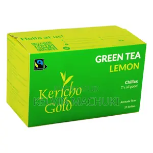 Kericho Gold Green Tea Lemon - 25 Tea Bags ,"Chillax, T's All Good!"