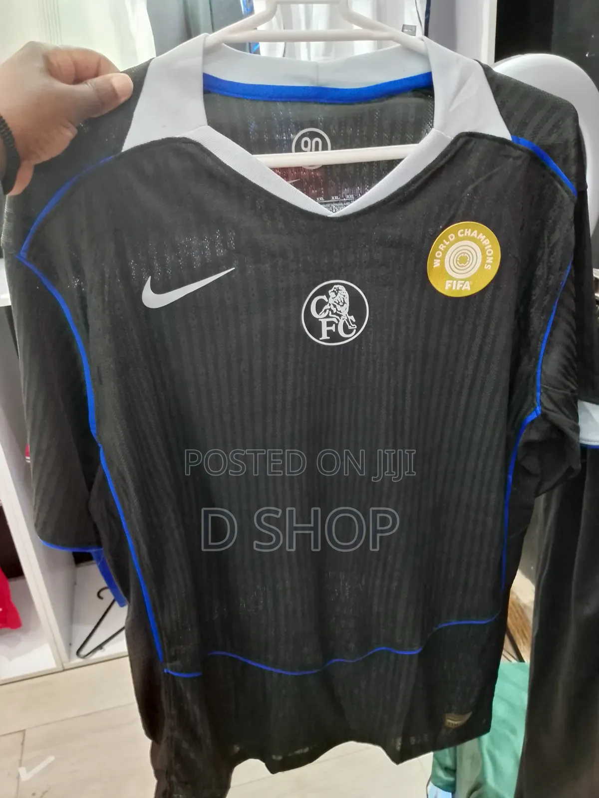 Black Nike Chelsea Football Team Jerseys