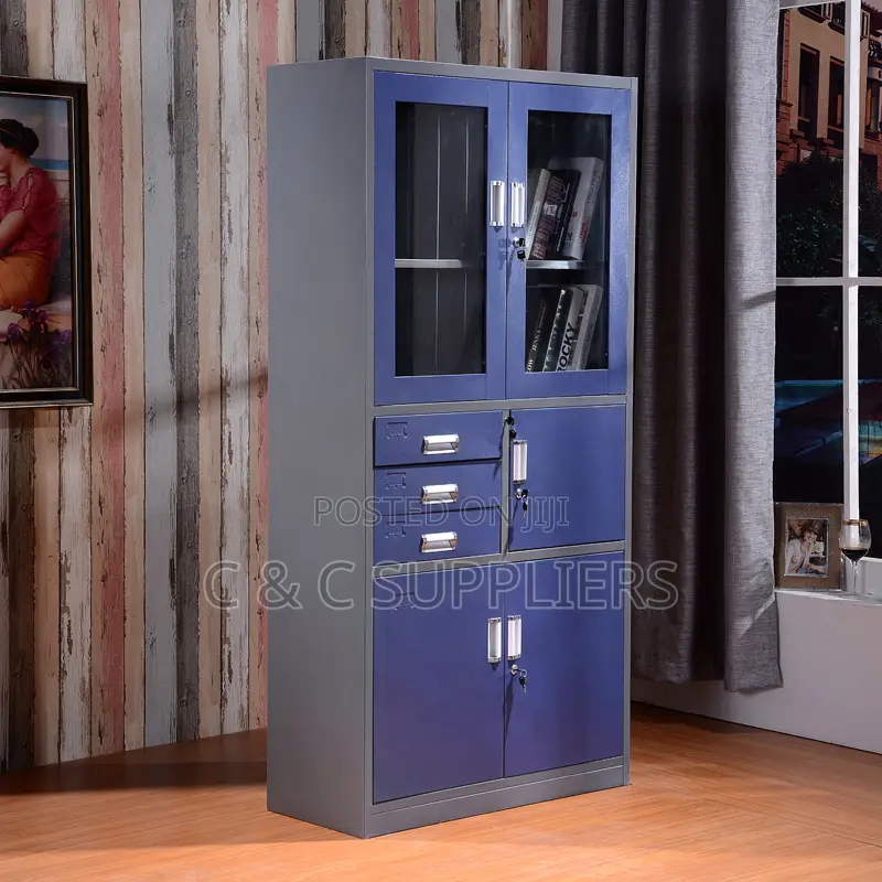 Glass Door File Cabinet With Safe