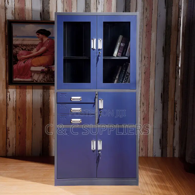 Glass Door File Cabinet With Safe