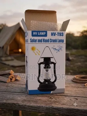 Hand Crack Solar Lamp Rechargeable Through AC Power, Solar, Hand Crack