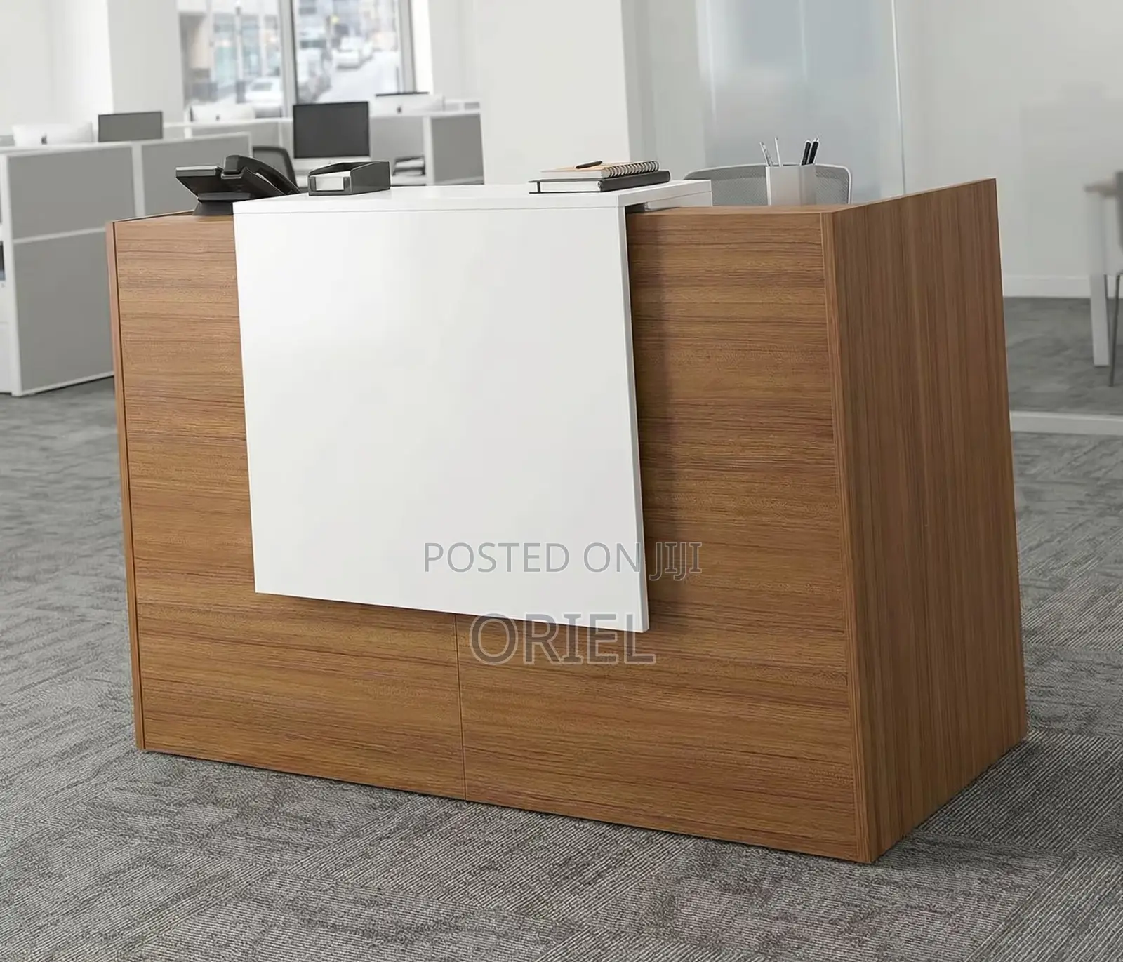 Office Desk : 1.2M Office Reception Welcoming Desk