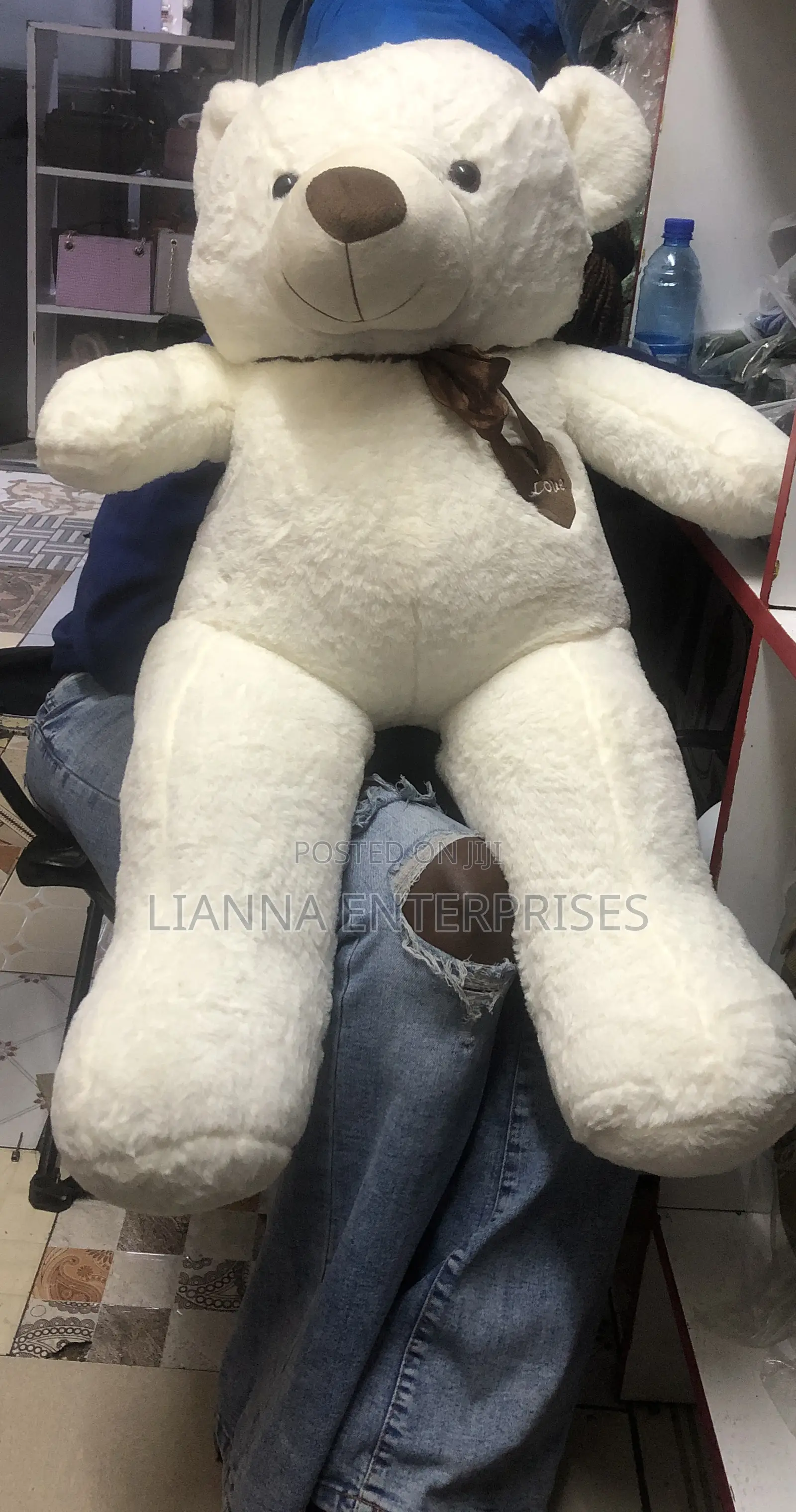 Buddy 100cm White Teddy Bear