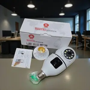 Color Night Vision Mode PTZ Rotating Dual Lens Wifi Bulb Cameras