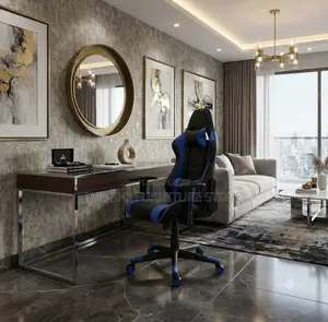 Office Chairs; High Back Gaming Chair Made of Strong Leather