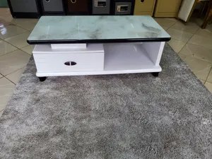 White and Green Marble Top Coffee Table