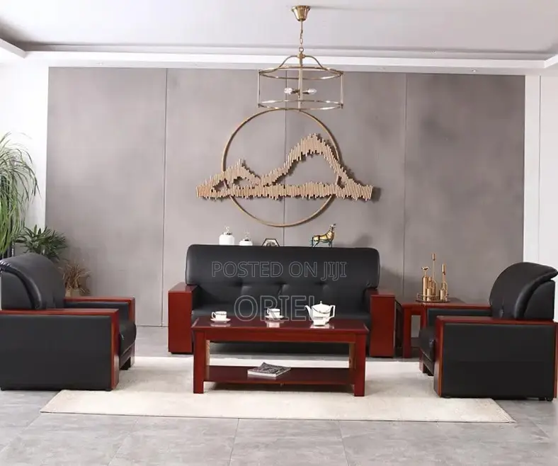 Office Sofa : 5-Seater Executive Waiting Room Sofa