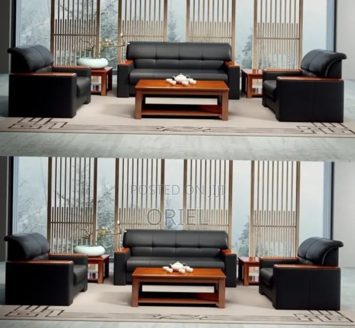 Office Sofa : 5-Seater Executive Waiting Room Sofa