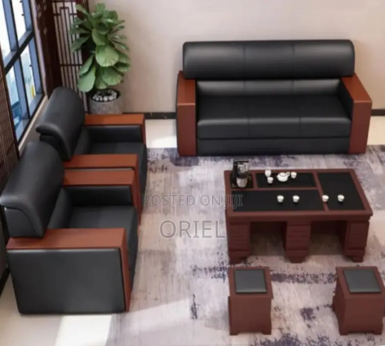 Office Sofa : 5-Seater Executive Waiting Room Sofa
