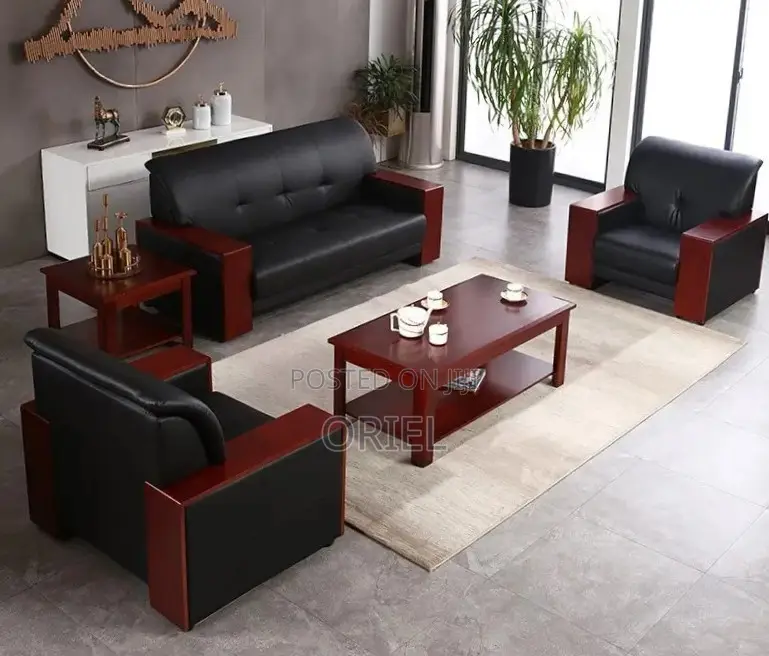 Office Sofa : 5-Seater Executive Waiting Room Sofa