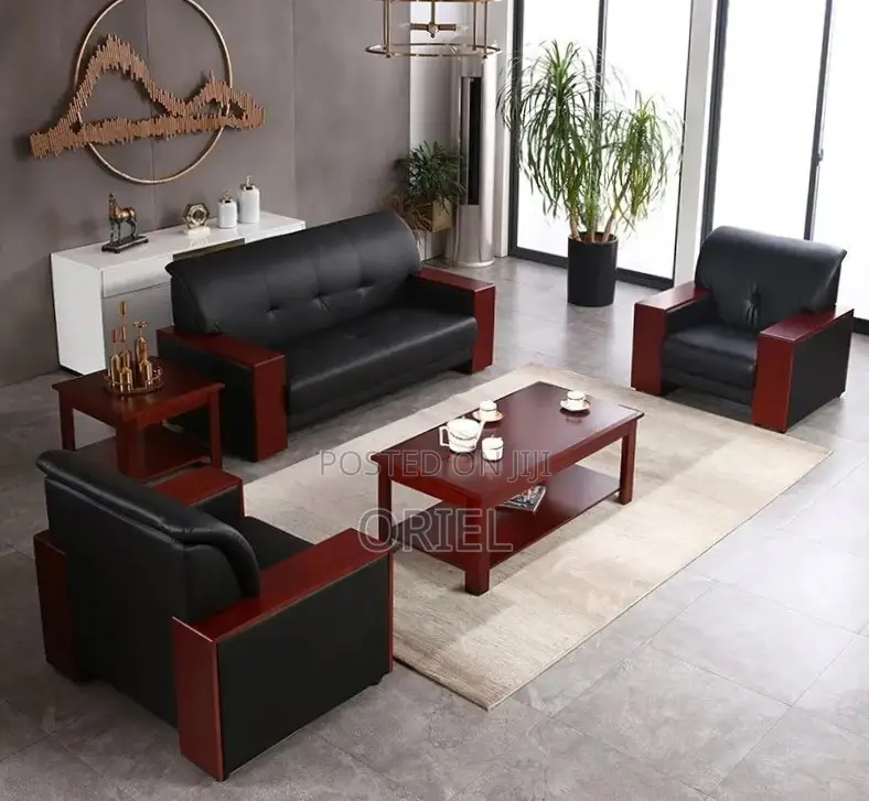 Office Sofa : 5-Seater Executive Waiting Room Sofa