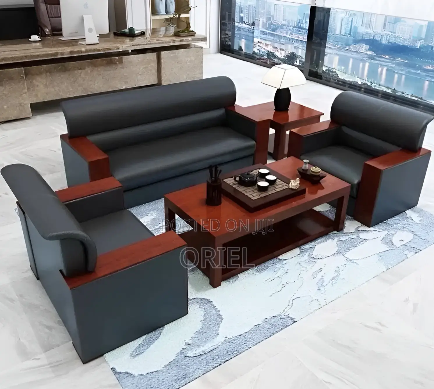 Office Sofa : 5-Seater Executive Waiting Room Sofa