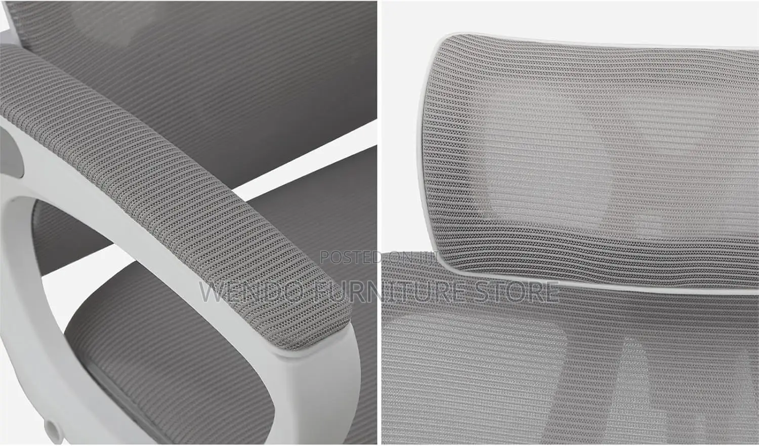 Office Chairs; High White Orthopedic With Footrest