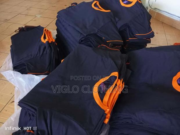 Black Orange Imported Round Necks