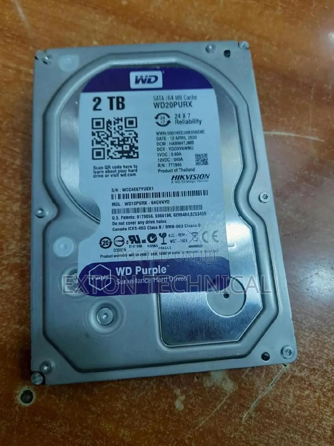 2tb Wd Purple Harddisk