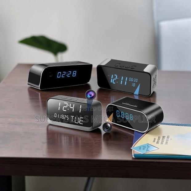 Smart WiFi Live View Recorder Alarm Table Clock Hidden Spy Camera - main view