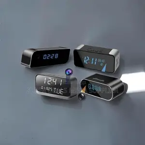Motion Triggered HD Recording Alarm Table Clock Hidden Spy Camera
