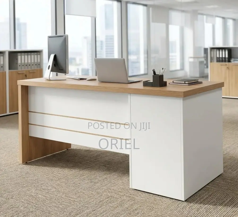 Office Desk : 1.4M Modern Office Desk With Storage