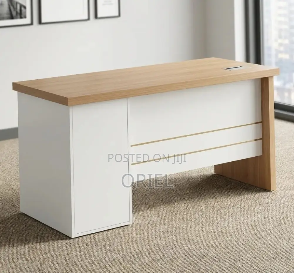 Office Desk : 1.4M Modern Office Desk With Storage