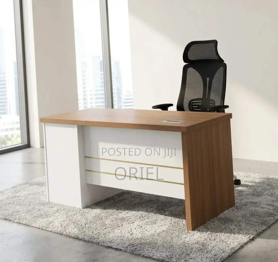 Office Desk : 1.4M Modern Office Desk With Storage
