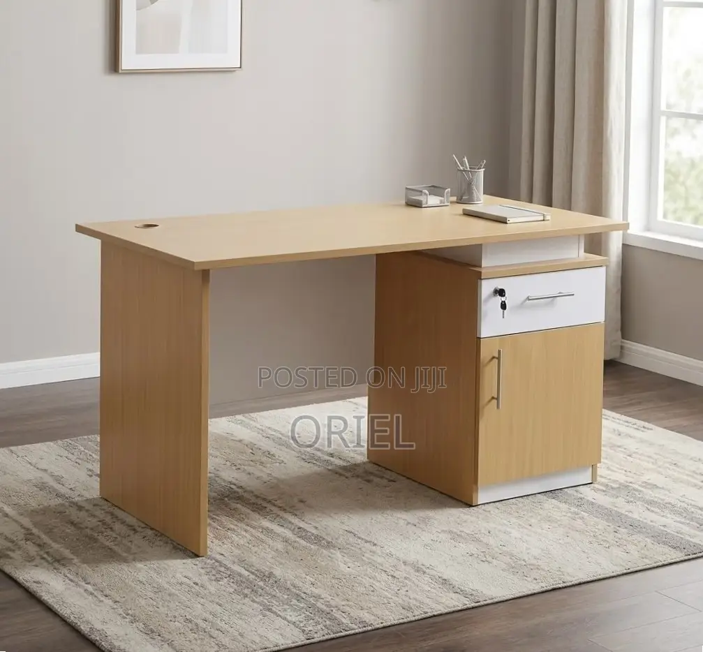 Office Desk : 1.4M Modern Office Desk With Storage