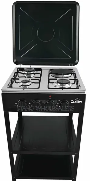 Olelon 3+1 Standing Cooker With Shelves
