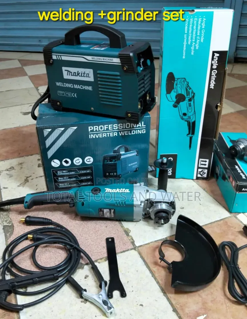 Heavy Duty Workshop Makita Welding Machine 500a and Angle Grinder 9"