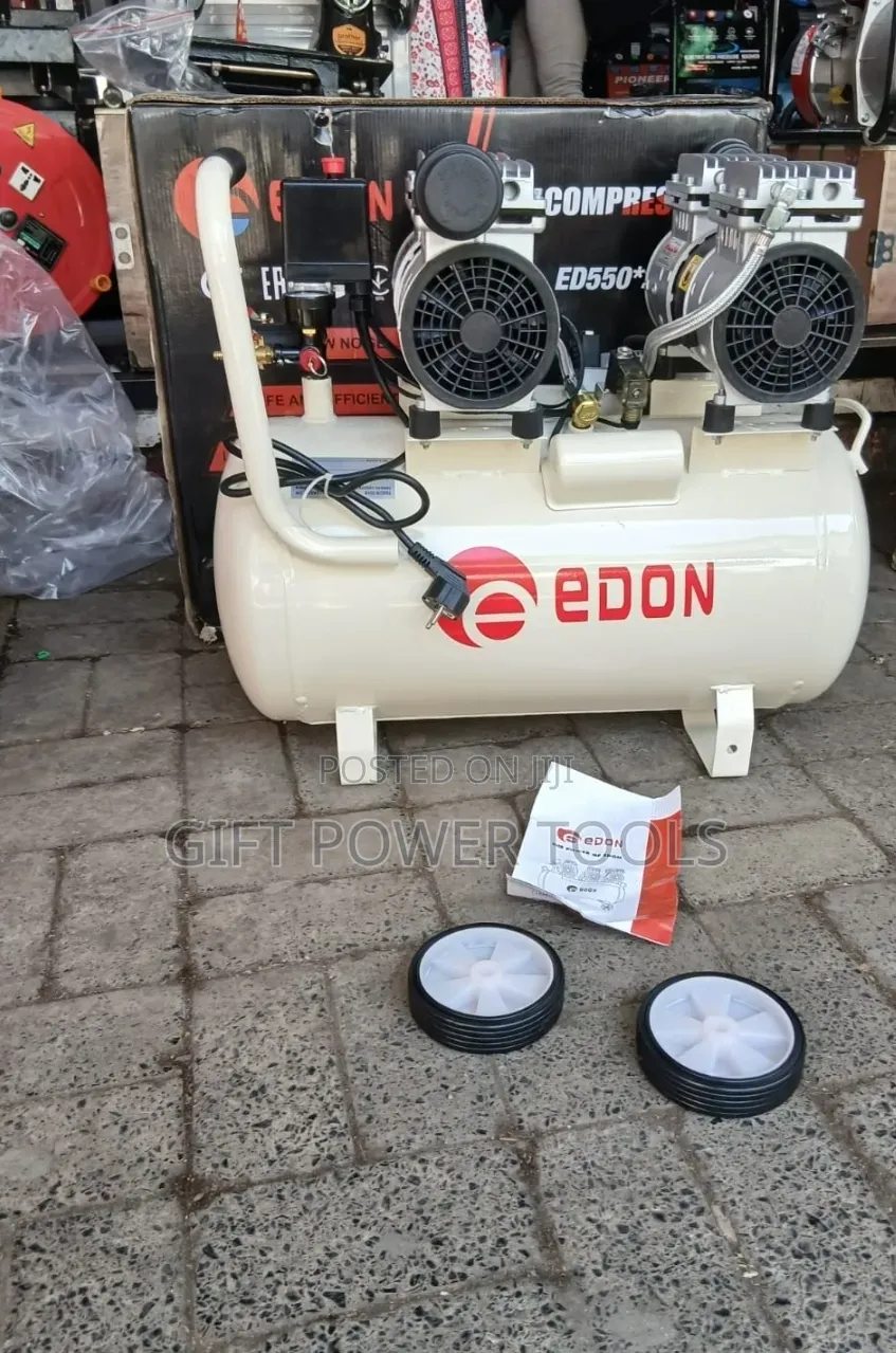 Edon Silent Compressor With Two Motors 50l/50l Edon Silent Compressor