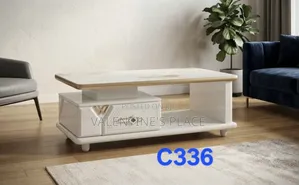 Modern Luxury Coffee Table With Storage Marble-Top Finish
