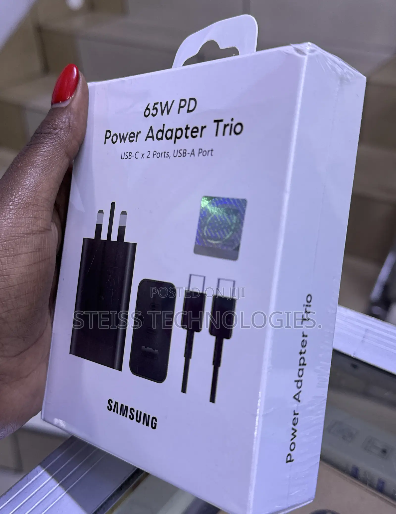 65W Power Adapter Trio Samsung Charger