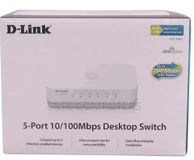 D-Link DES-1005C/B 5 Port 10/100Base-T Unmanged Switch