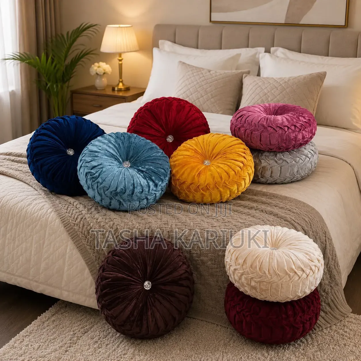 Big Size European Round Pillow/ Sofa Lumbar Support _ Spa