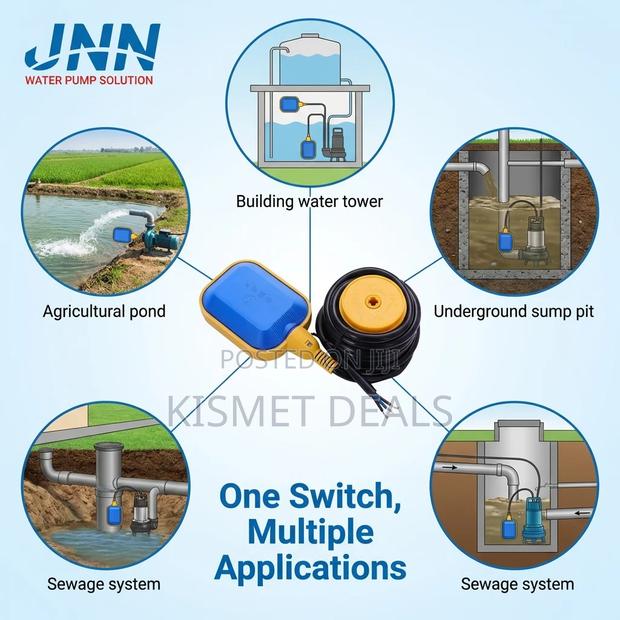 Float Switch Water Level Controller for Tank Pump Water Tank Floater - thumbnail 7