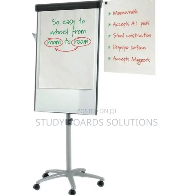Portable Wheeled Flipchart Stand 90cmx60cm - main view