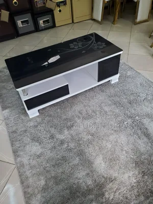 Tempered Glass Coffee Table With Storage