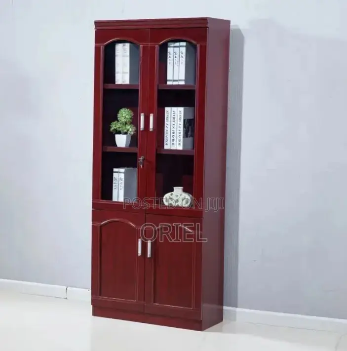 Office Cabinet : 2-Door Mahogany Storage Cabinet