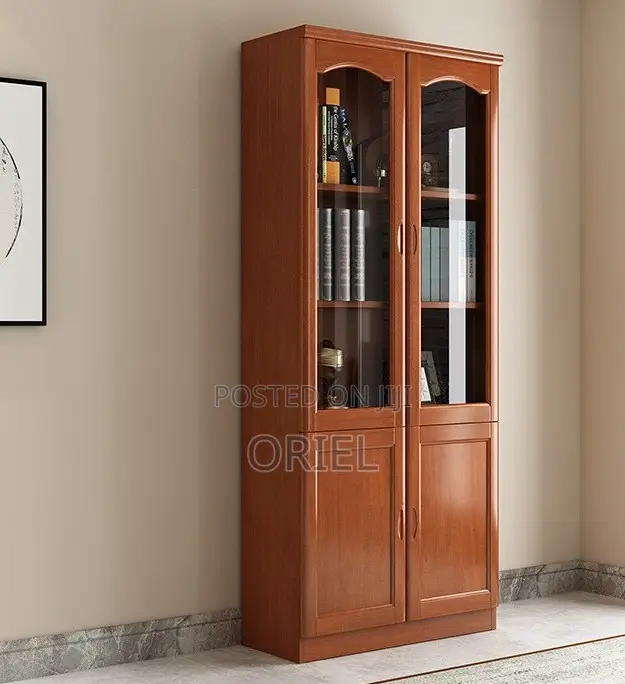 Office Cabinet : 2-Door Mahogany Storage Cabinet