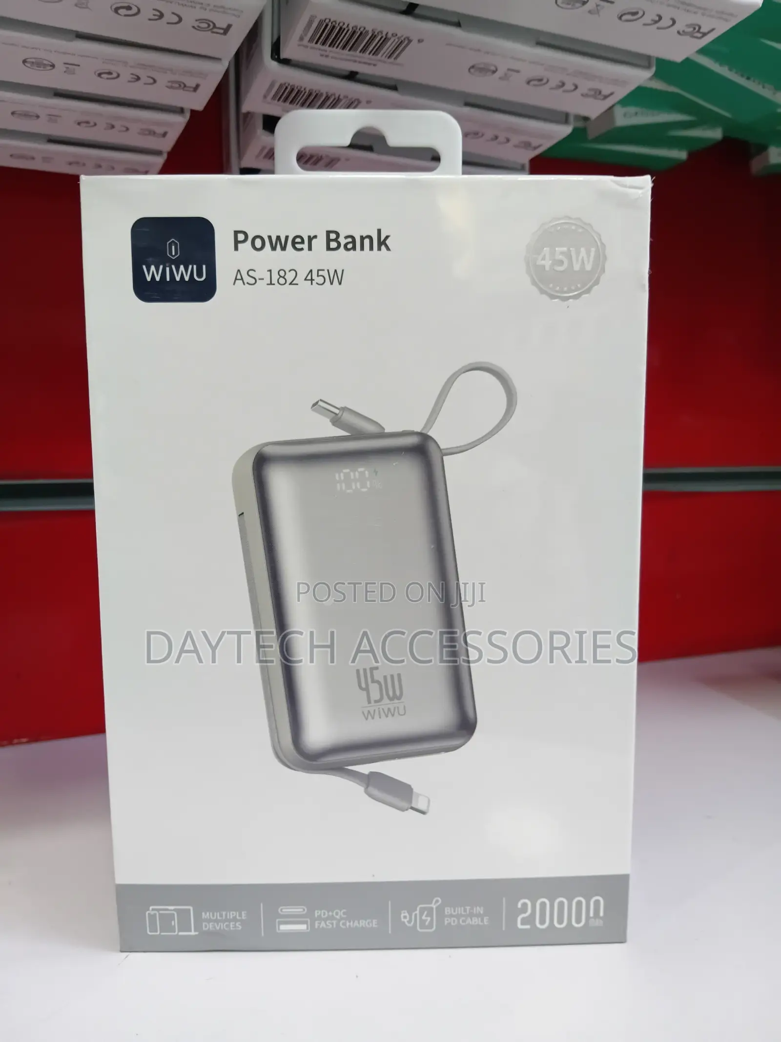 WiWU Galaxy Pro Max 20000mAh Power Bank (Model AS-182).