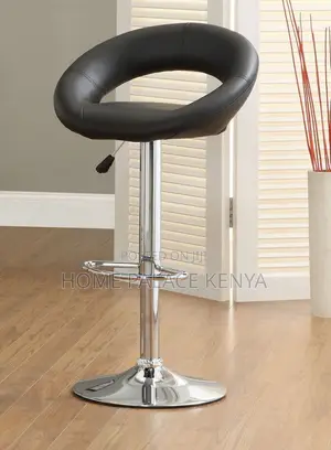 Bar Stools; Ergonomic Adjustable Dining Bar Chair With Round Back