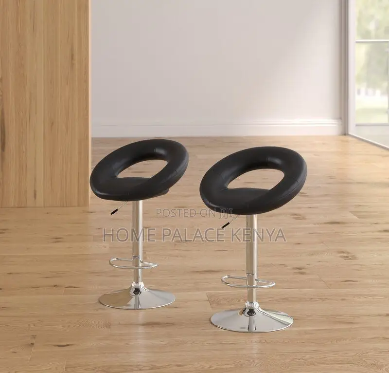 Bar Stools; Ergonomic Adjustable Dining Bar Chair With Round Back