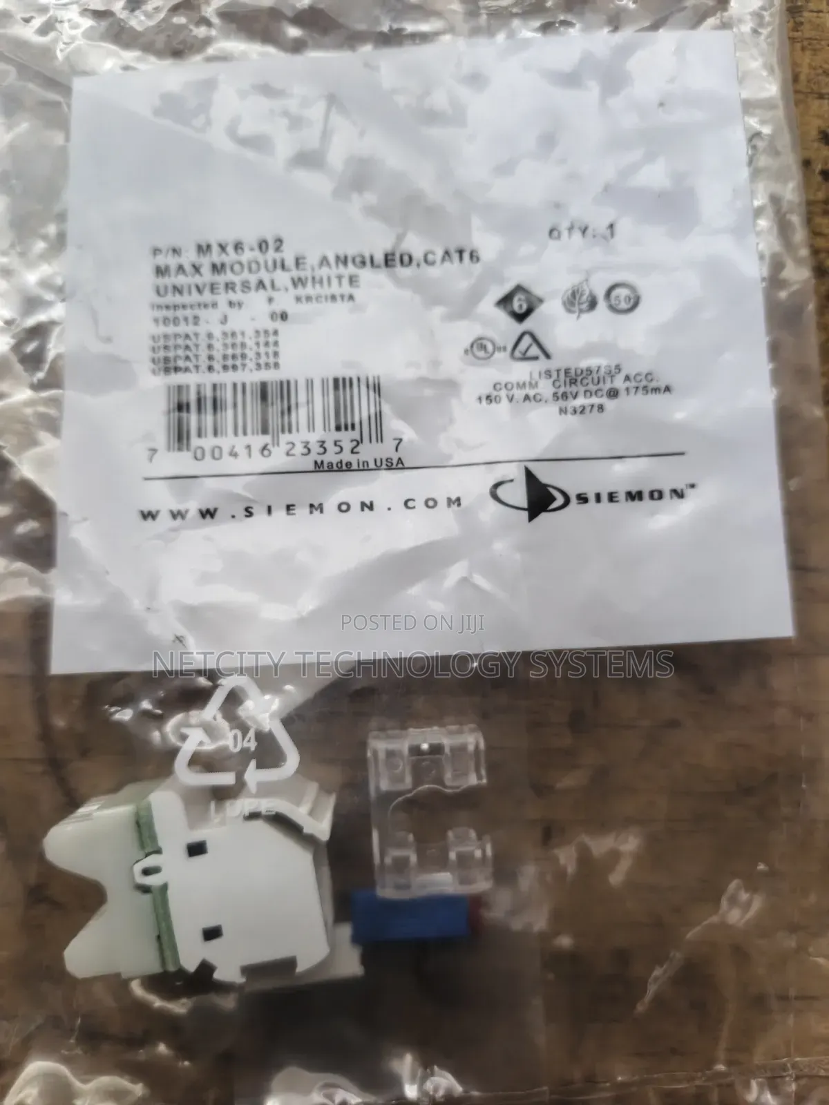 Siemon Module Cat6a Plastic