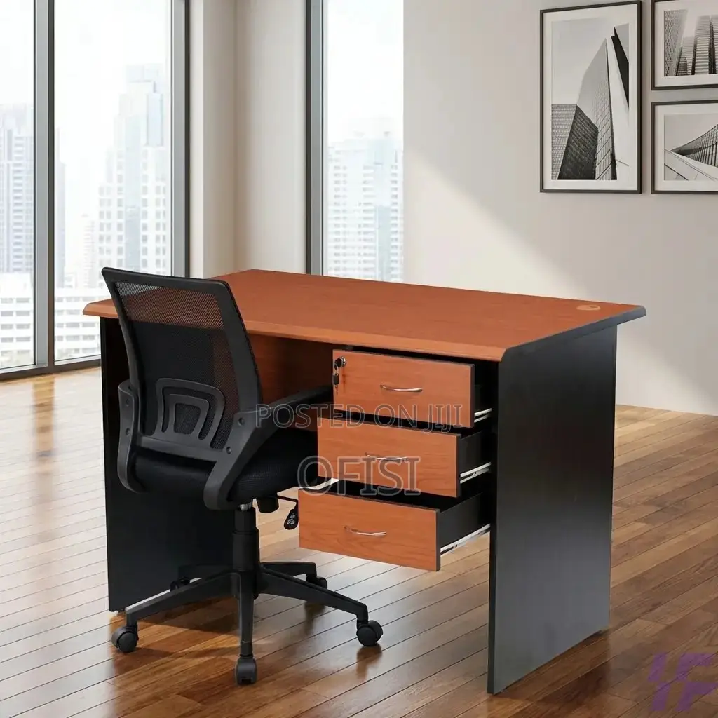 Office Desk; 1.4 Meters Ergonomic Office Desk