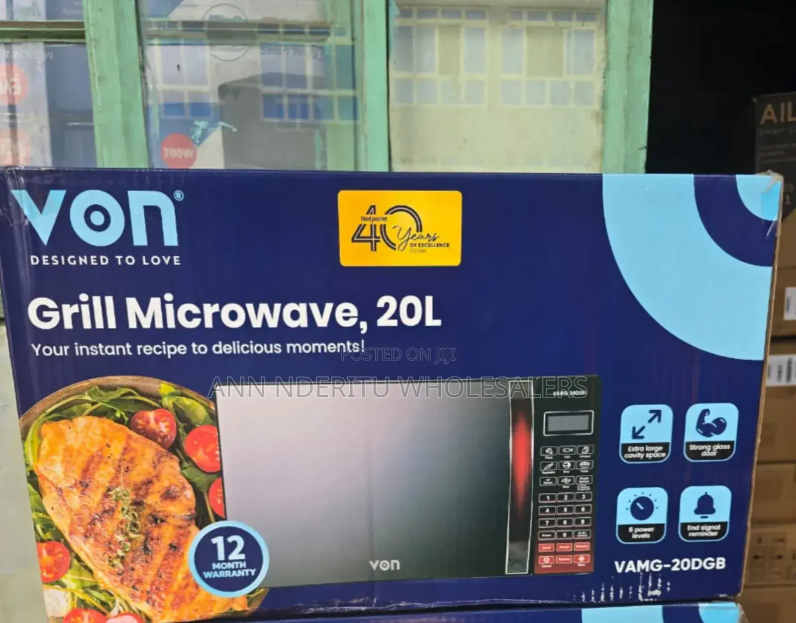 Von 20l Digital Microwave With Grill