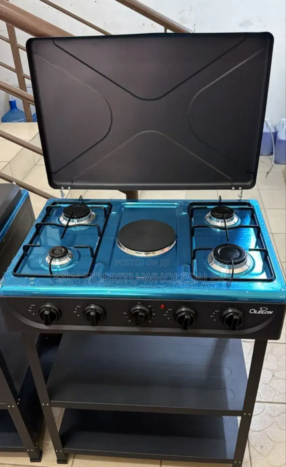 Olelon 4+1 Standing Cooker With Shelves