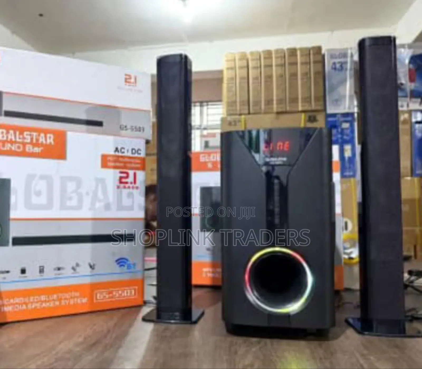 Globalstar 2.1CH Subwoofer System BT/USB/FM Tall Boy