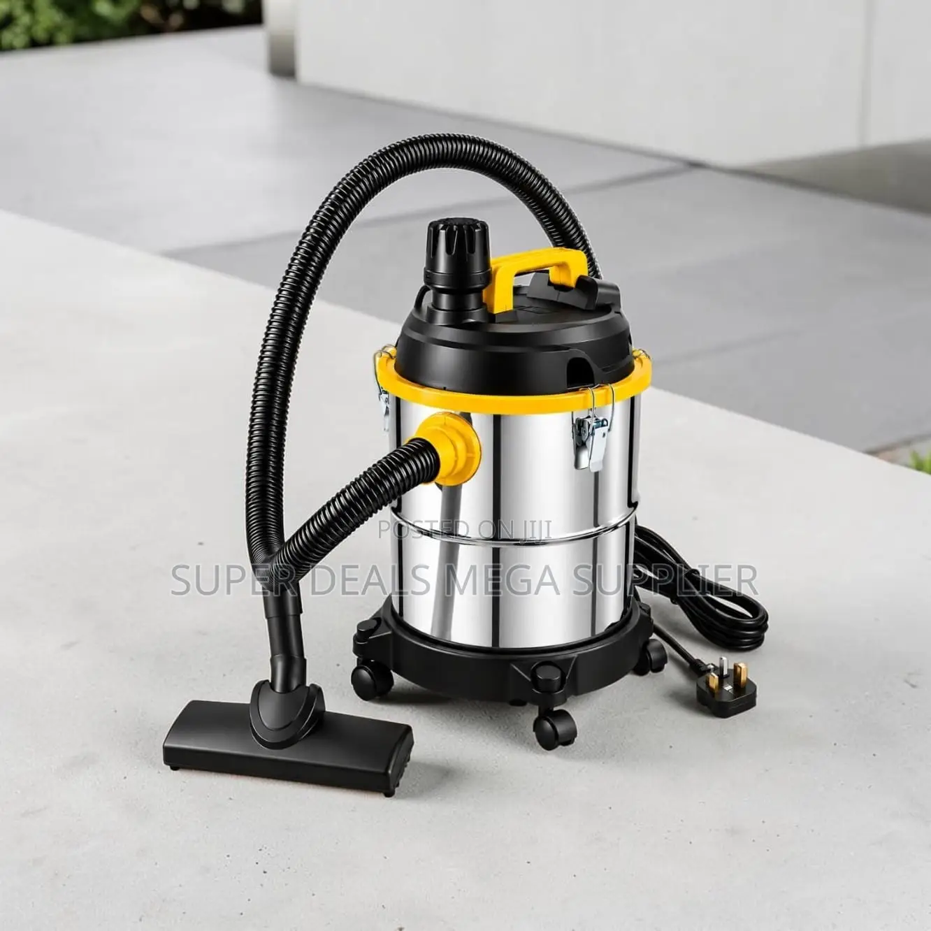 Indoor Cleaning Wet Dry Vacuum Cleaner With Stainless Steel Tank