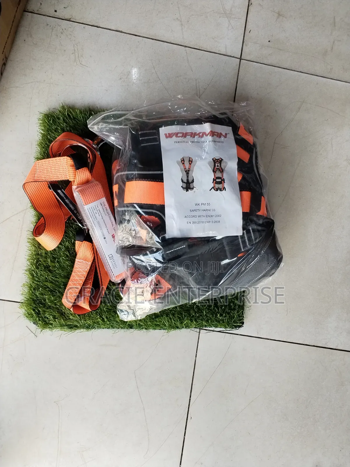 Double Shock-Absorbing Lanyards, Safety Harness