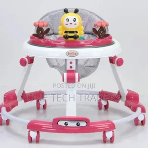Foldable Baby Walker -Pink🤣